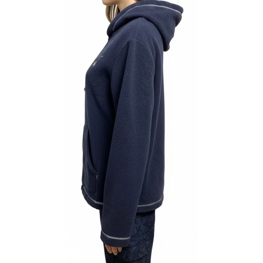 Vintage Looney Tunes Tweety Bird Warner Bros pullover fleece hoodie size L navy - Picture 3 of 7
